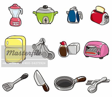 cartoon kitchen icon