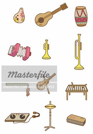 cartoon Musical instrument icon