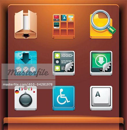 Mobile devices apps/services icons. Part 10 of 12