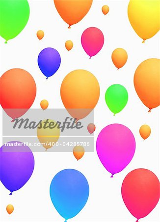 colorful party balloons background