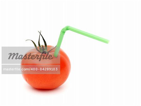 tomato juice concept isolated on a white background