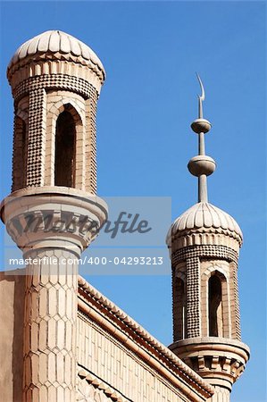 Landmark of a famous Islamic mosque in Sinkiang China