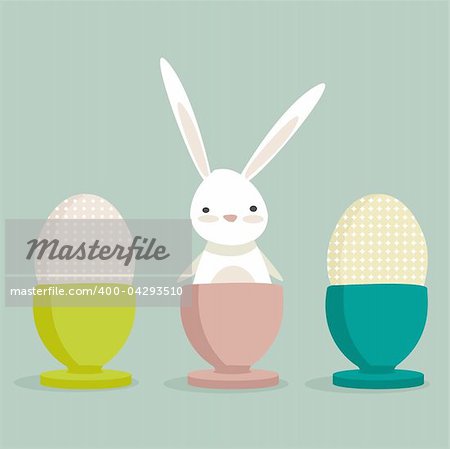 Easter Bunny, vector illustration