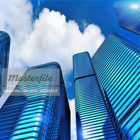 skyscraper - 3d rendering