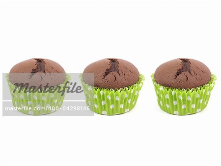 Cup Cakes isolated against a white background