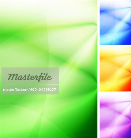 Vibrant abstract background. Four colors. Vector illustration