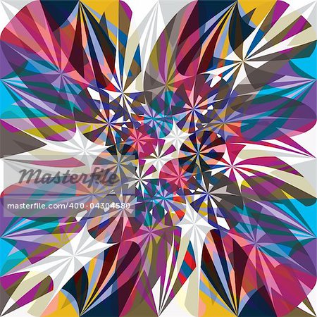 Twisted pattern. Abstract multicolor vector background.