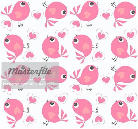 seamless bird pattern