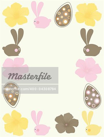 Vector Easter Trendy Design Element. EPS 10.