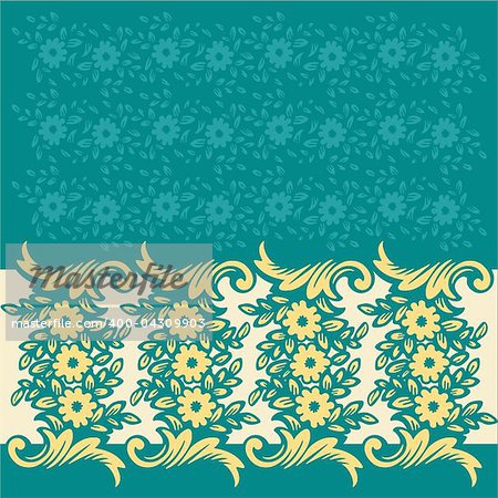 Vector illustration - seamless floral pattern