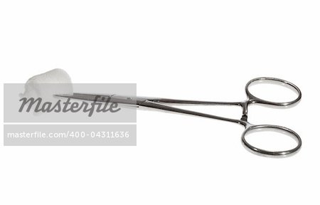 surgical tool, photo on the white background