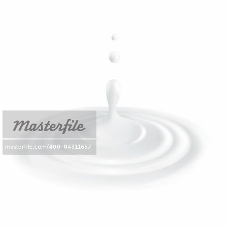 Milk splash. Vector illustration on white background