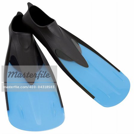 Flippers isolated with clipping path