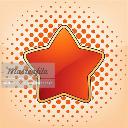 Vector star, abstract design element. EPS 8 vector file included