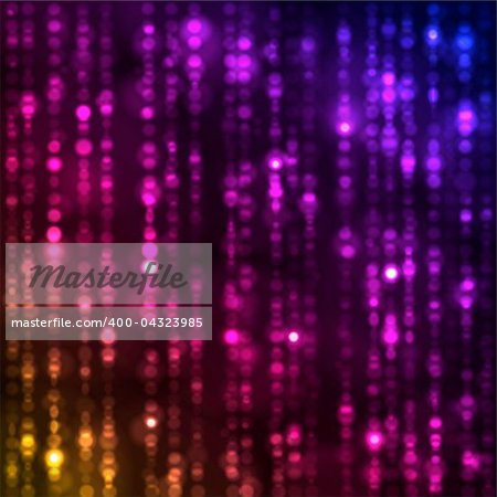 Collection of backgrounds. Vector lights on a black
