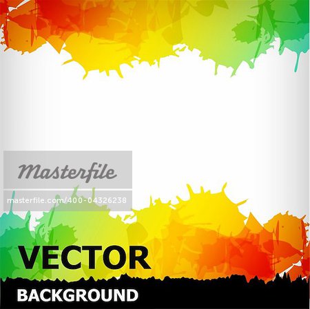 the abstract blot colorful background - vector illustration