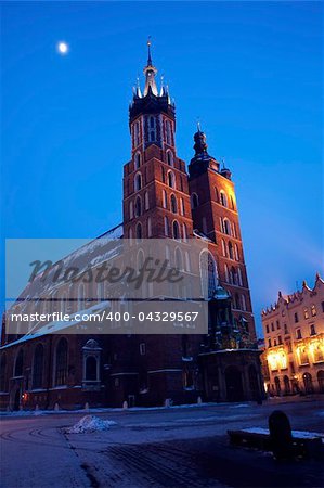 St. Mary's Basilica in Krakow, Poland.