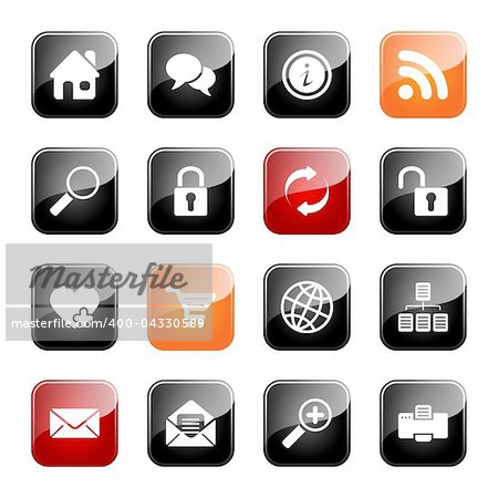 Web and Internet- professional icons for your website, application, or presentation, eps10