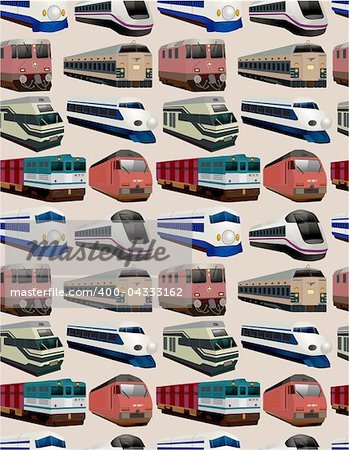 seamless train pattern