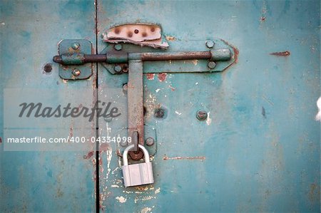 grunge metal door