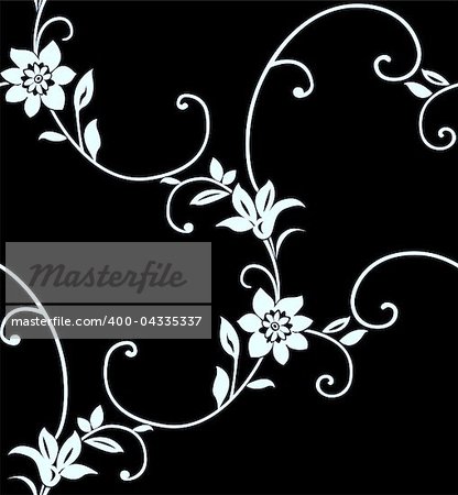 Seamless floral pattern vector illustration element for design