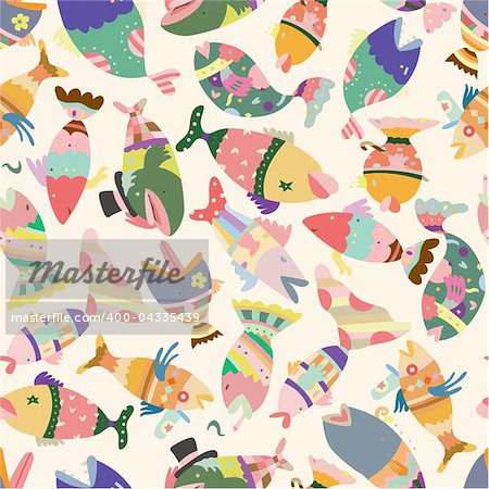 seamless fish pattern