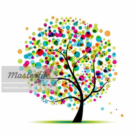 Abstract spring tree for your design