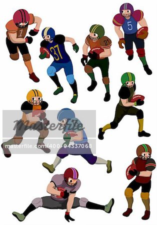 cartoon football icon