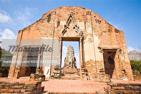 part of the ruin of the Wang Luang, the grand hall of Ayutthaya