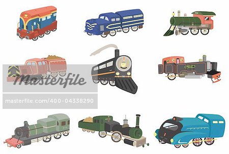 cartoon train icon