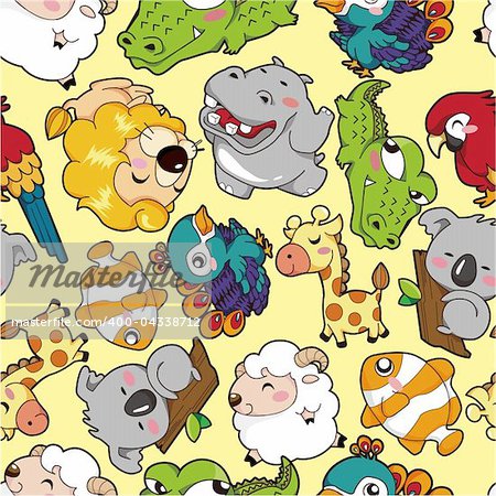 seamless animal pattern