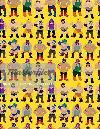 seamless wrestler pattern