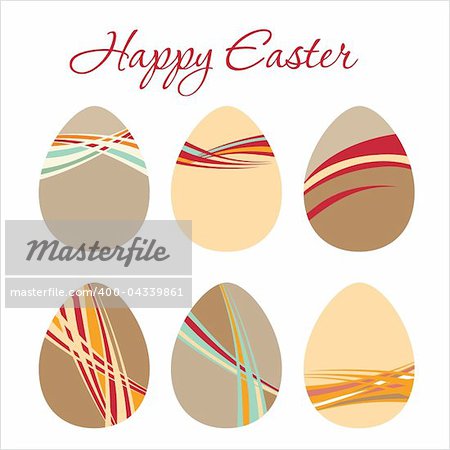 Vector illustration - Modern Egg for Easter holiday celebration