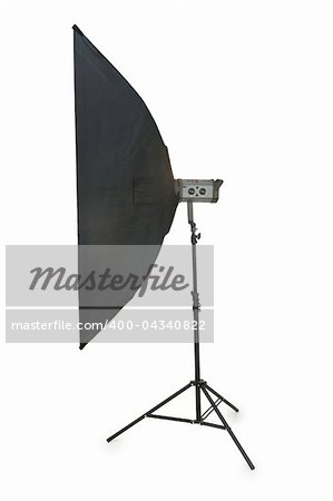 Studio lighting isolated on the white background