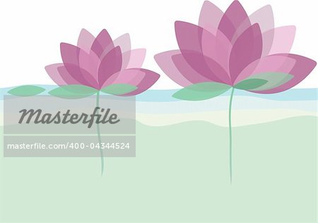 Background with flowers for you. Vector illustration