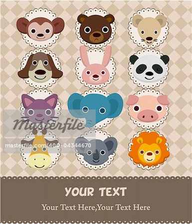 animal face card
