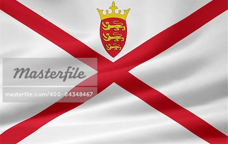 High resolution flag of Jersey