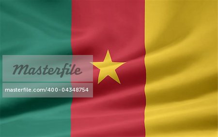 High resolution flag of Cameroon