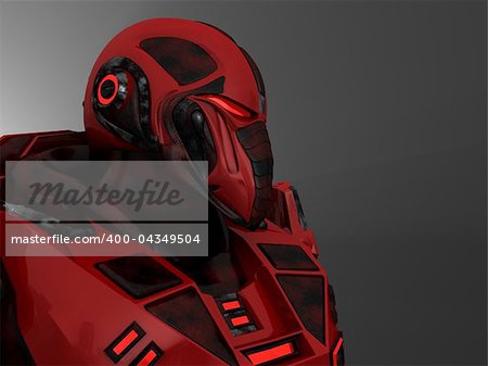 3d illustration of advanced future soldier