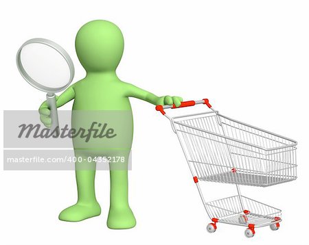 Search of sale. Isolated over white