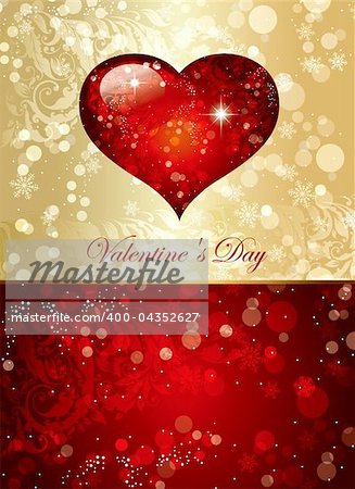 The Valentine's day. Beautiful background