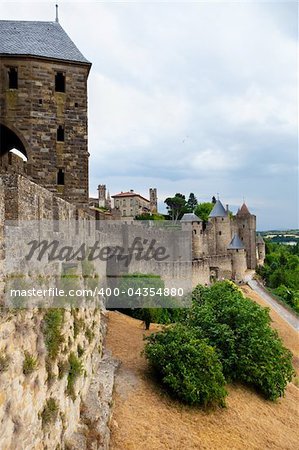 historical castle of Carcassonne - south of France
