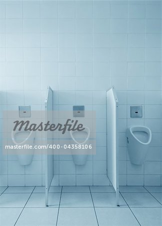 Clean public men toilet room, wc