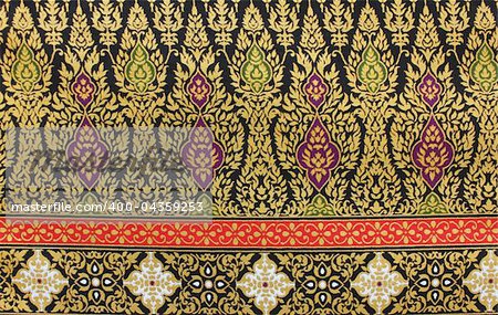 Vintage traditionnal Thai handmade fabric texture background