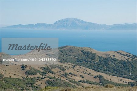 Beautiful view on strait of Gibraltar, Spain