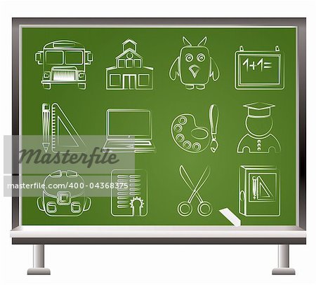 School and education objects - vector illustration