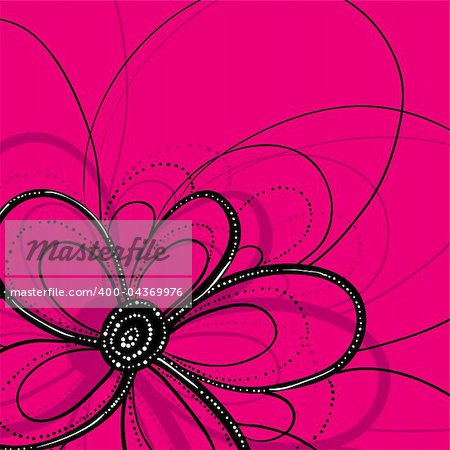 abstract floral background, this illustration may be useful as designer work
