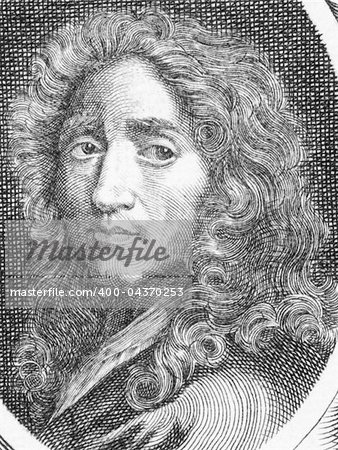 Pierre Mignard (1612-1695) on engraving from the 1800s. French painter.