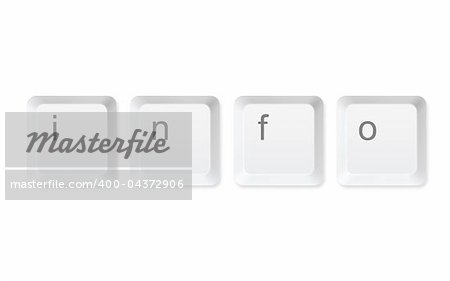 information buttons isolated on a whtie background