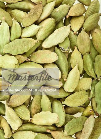 Green cardamom whole, natural spice for food and drinks